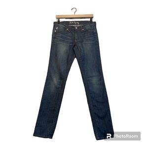 Plastic By Gly Medium Wash Mid Rise Straight Leg Jeans | Size 30
